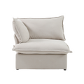 DOMUS Luxe Modular Right Arm Module in Beige