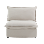DOMUS Luxe Modular Armless Chair Module in Beige