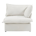 Slipcover Only - DOMUS Luxe Right Facing Armrest Piece in White CloudWeave™