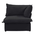 Slipcover Only - DOMUS Luxe Right Facing Armrest Piece in Black CloudWeave™