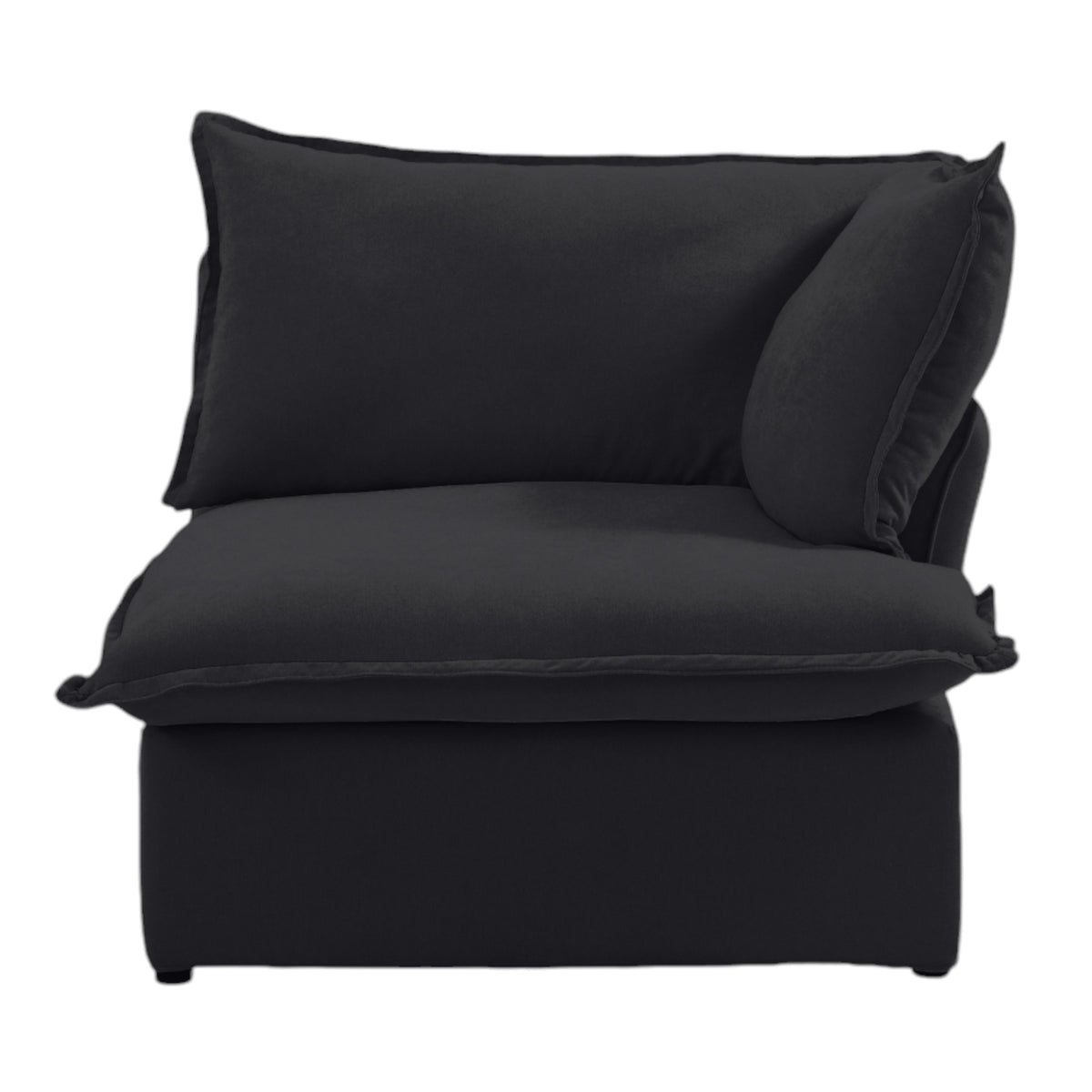 Slipcover Only - DOMUS Luxe Right Facing Armrest Piece in Black CloudWeave™