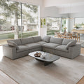 DOMUS Classic Modular 5-Seater Corner Sectional in Gray