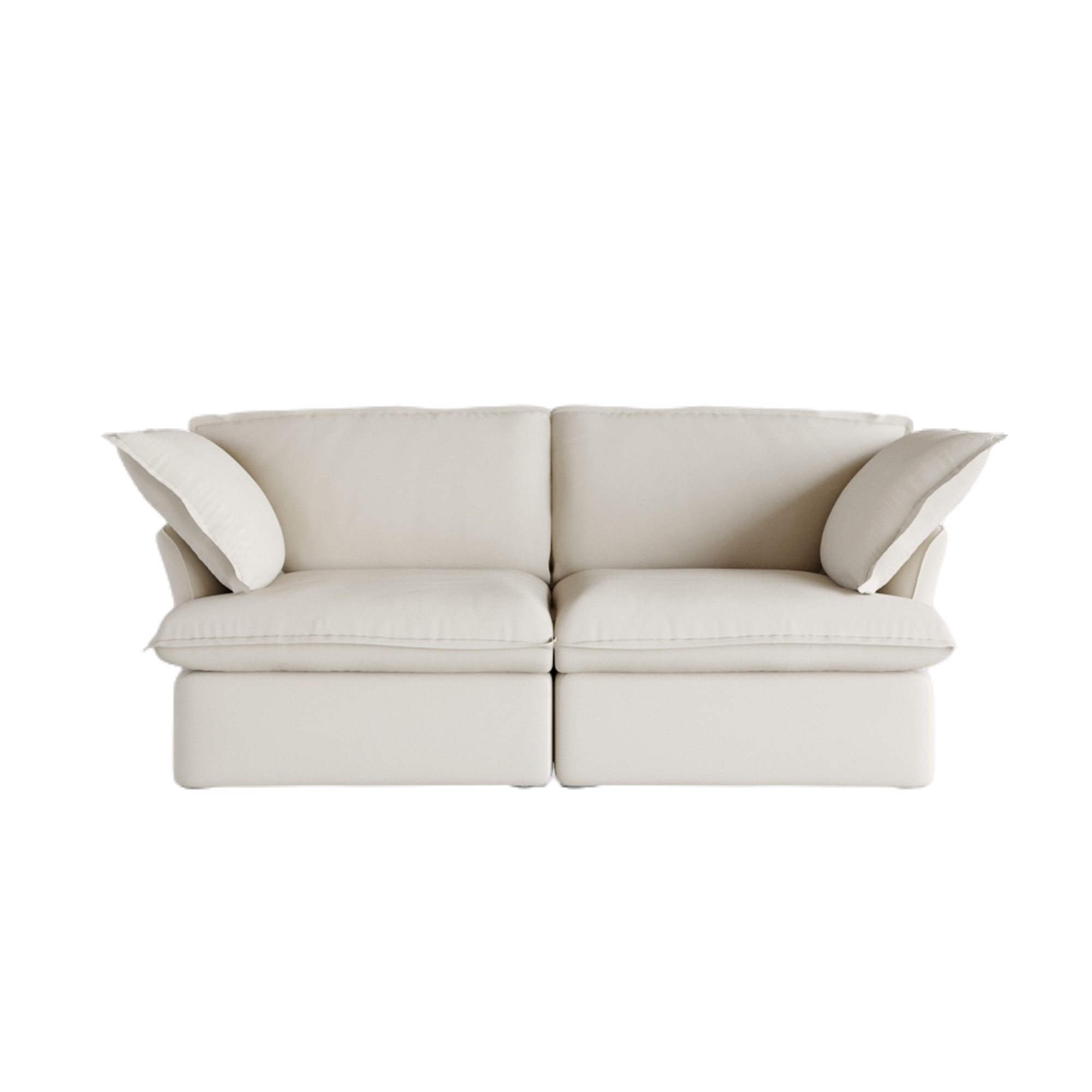 Slipcovers Only - DOMUS Luxe 2-Seater Sofa in Beige CloudWeave™